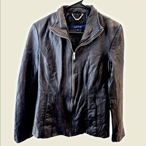 Cole Haan Women's Dark Leather Jacket
